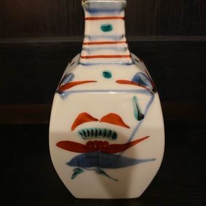 Vintage Japanese Tobe Ware porcelain vase